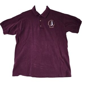 New Hampshire Army‎ National Guard Retired Faded Maroon Polo Mens M